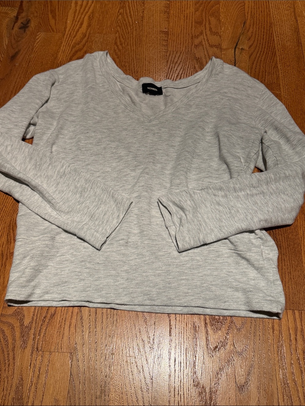 Monrow light grey sweatshirt size small